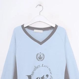 Two-tone logo sweatshirt