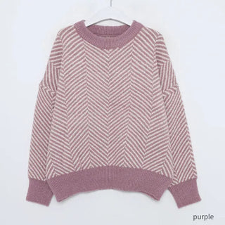 Herringbone Round Knit