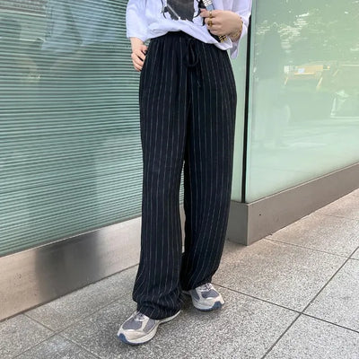 Striped Banding Pants