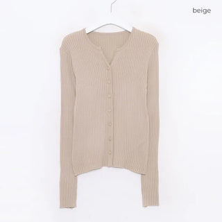 Ribbed cardigan