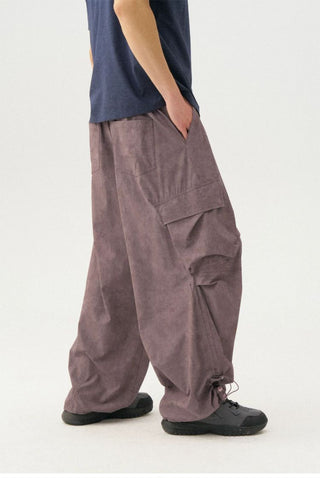 [Monterest] Washed Pleated Parachute Pants