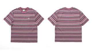 [Monterest] Cotton Totem Stripe Embroidered Tee
