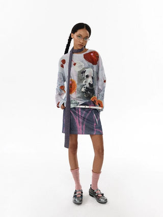 CONP Mesh Graphic Long Sleeve (White)