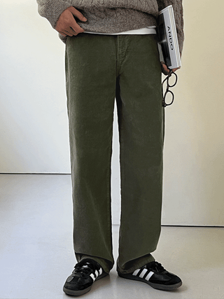 Snug Wide Corduroy Pants