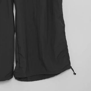 Nylon wide string pants
