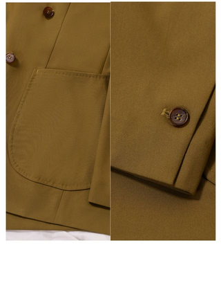 [CULTUM] Washable Bamboo Fiber Double-Breasted Suit Set