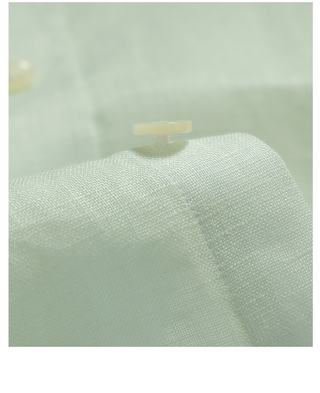 [CULTUM] Linen Stand Collar Shirt