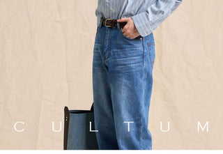 [CULTUM] Striped Pocket Work Shirt