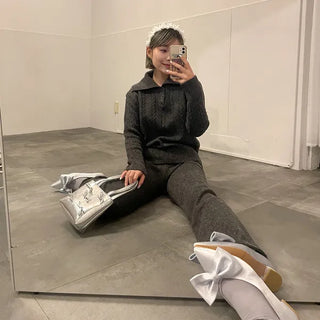 Big Ribbon Flat Shoes