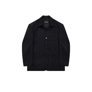 [MASONPRINCE] Wool Blend Oversized Blazer & Wide Pants Set
