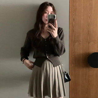 Moco Cotton Cropped Cardigan