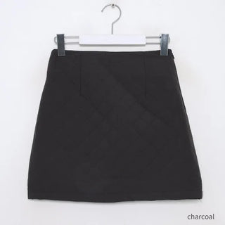 Quilted mini skirt