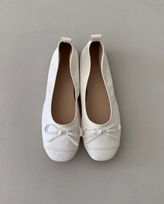 Ribbon flat shoes (4 colors)