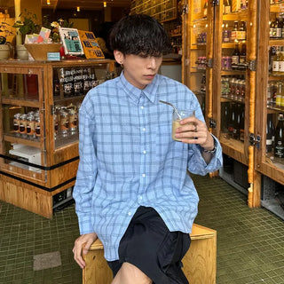 Seersucker overcheck shirt
