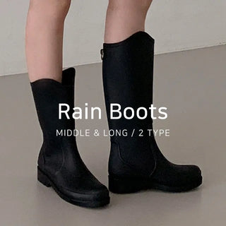 [Mid-Long] Color Rain Boots 0447 (3 colors)