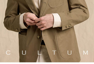 [CULTUM] Cotton Twill Sack Blazer