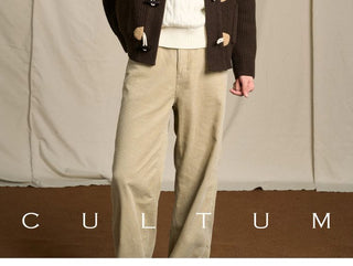 [CULTUM] Merino Wool Ivy Style Toggle Cardigan