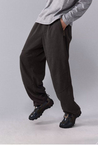 [Monterest] Fleece Wide Leg Drawstring Pants