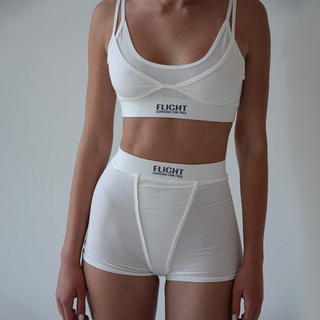 U neck letter pattern backless cami pant set