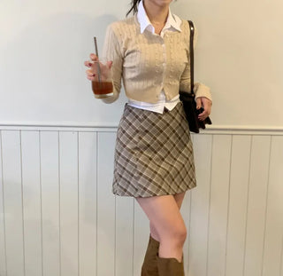 -3kg Slim Cropped Cardigan (7 colors)