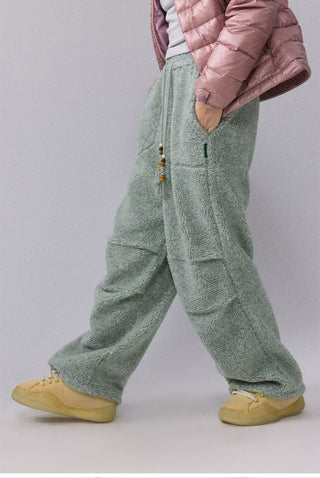[Monterest] Sherpa Fleece Beaded Drawstring Pants