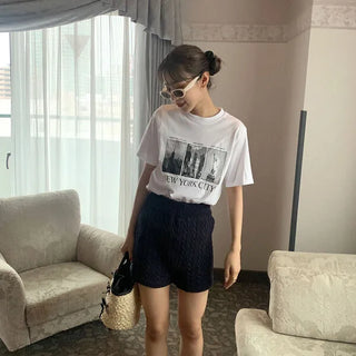 New York print T-shirt