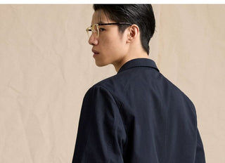 [CULTUM] Cotton Twill Double-Breasted Blazer
