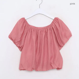 Chiffon shirred blouse