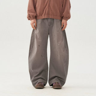 [Monterest] Washed Double Pleat Wide Pants