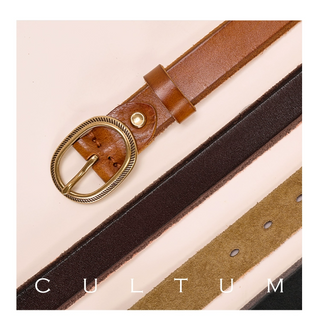 [CULTUM] Top Grain Distressed Belt