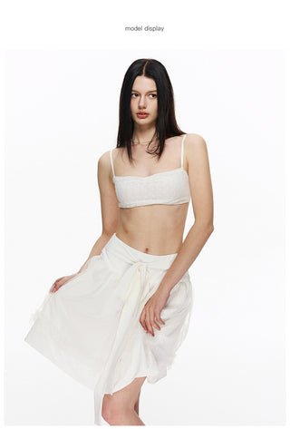 [NECY] Floral Lace Bralette Crop Top (2color)