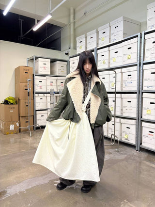 [NeverSeez] Jacquard Voluminous Skirt