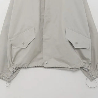 Oversized cropped military jacket