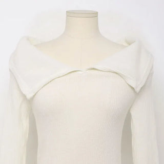 Off-shoulder hand warmer top