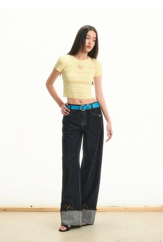 [NOTAWEAR] Beaded knitted T-shirt