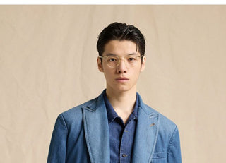 [CULTUM] Lyocell Denim Double-Breasted Blazer