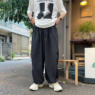 Nylon wide string pants
