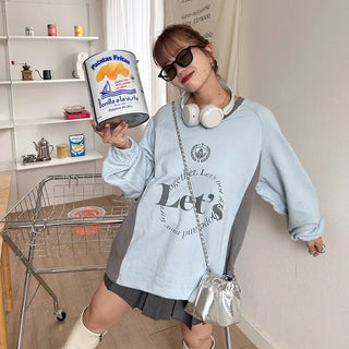 Two-tone logo sweatshirt
