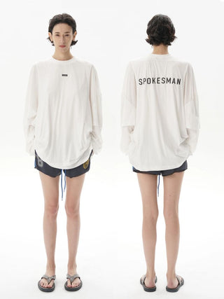 [MASONPRINCE] Lightweight 3-Piece Layered Long Sleeve Tee