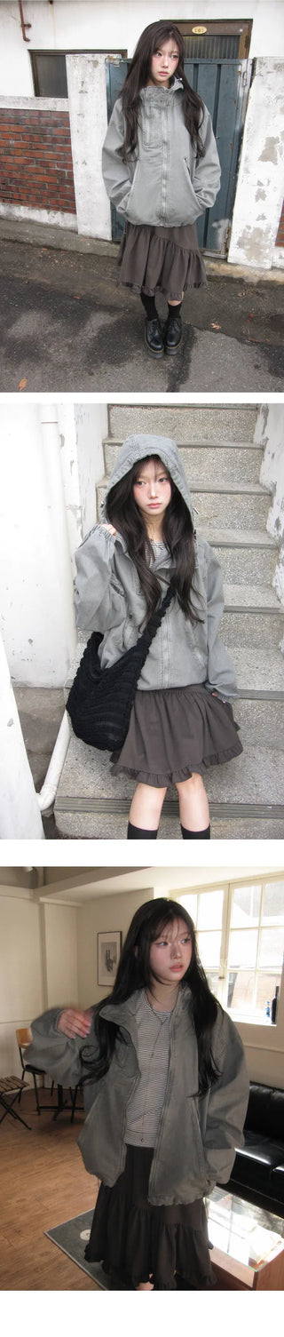 DELIGHT.Fanning Frill Midi Banding Skirt - 2 Colors (Ships Today)