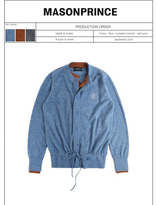 MASONPRINCE Fake Two-piece Cardigan