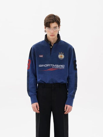 [MASONPRINCE] Sport Club Slub Cotton Knit Top