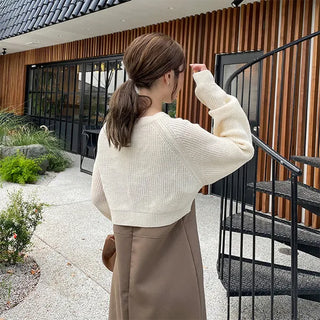 2-way knit bolero cardigan