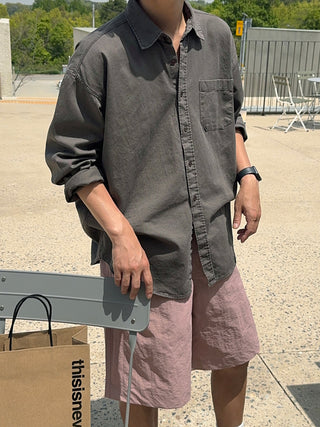 Haze Aging Fade Washed Shirt