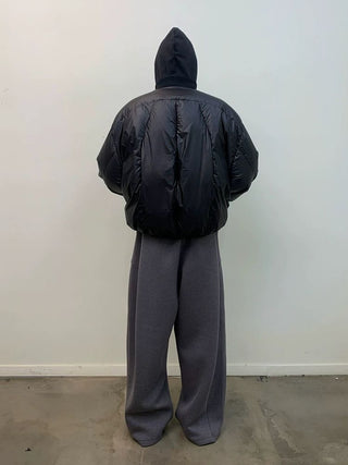 [NEVERSEEZ] Cropped Puffer Down Jacket