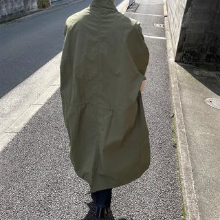 long windbreak coat