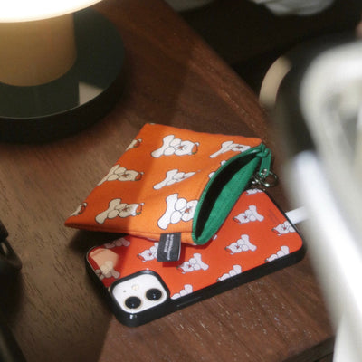 Carrot Lover pattern keyring pouch(mini)