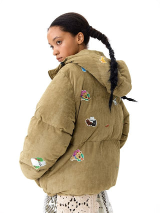 CONP Suede Texture Padded Jacket