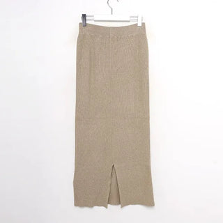 Long knit skirt