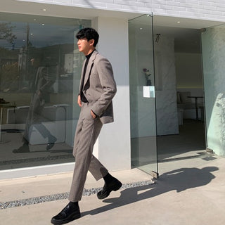 Woody Check Wool Suit (2 colors)